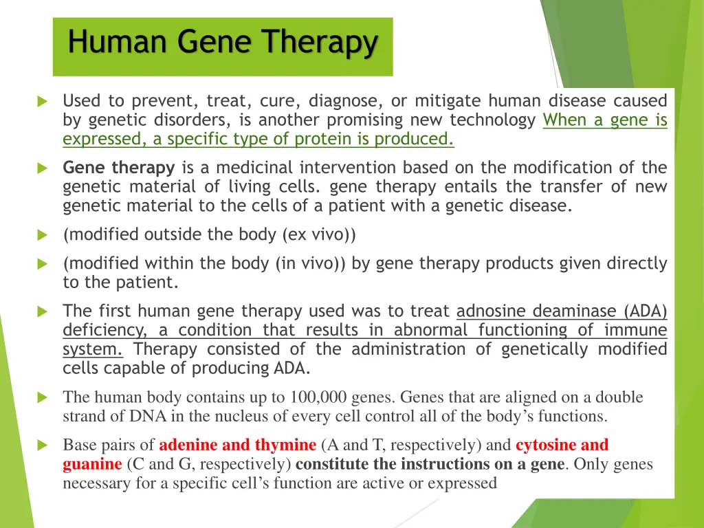 human gene therapy