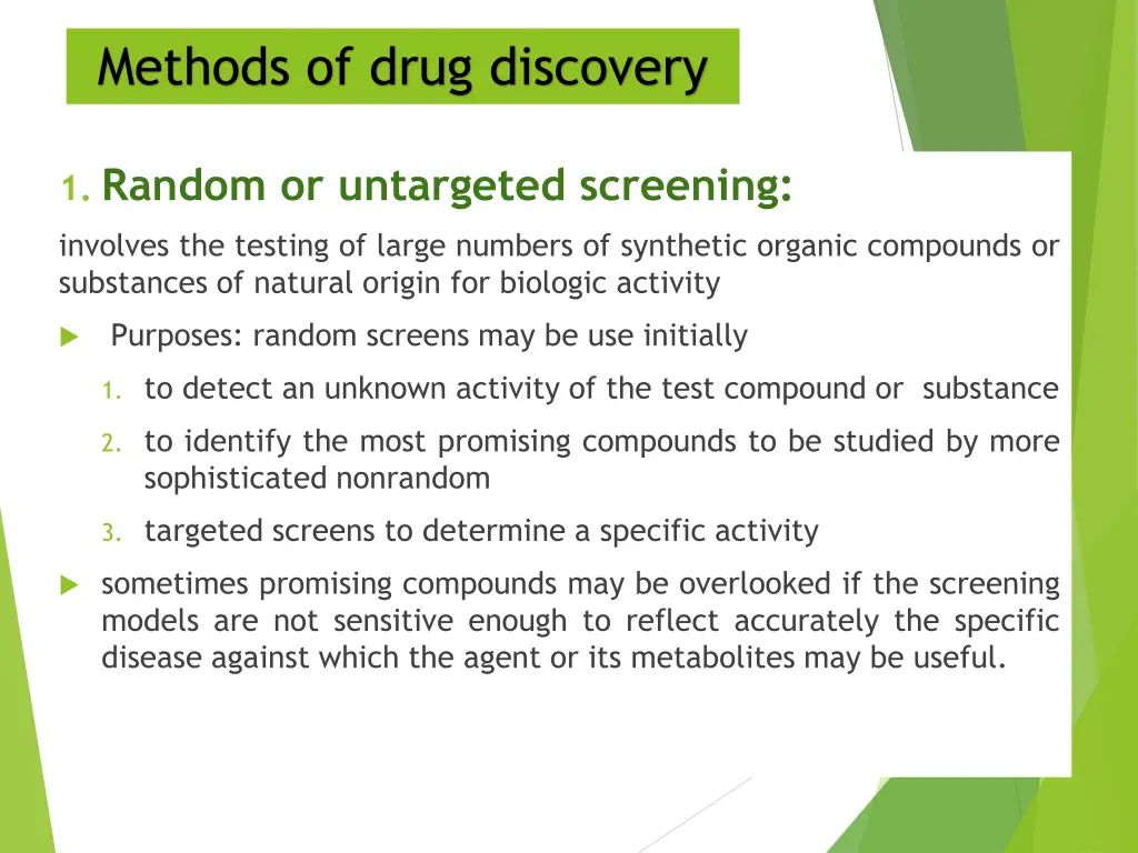 methods of drug discovery
