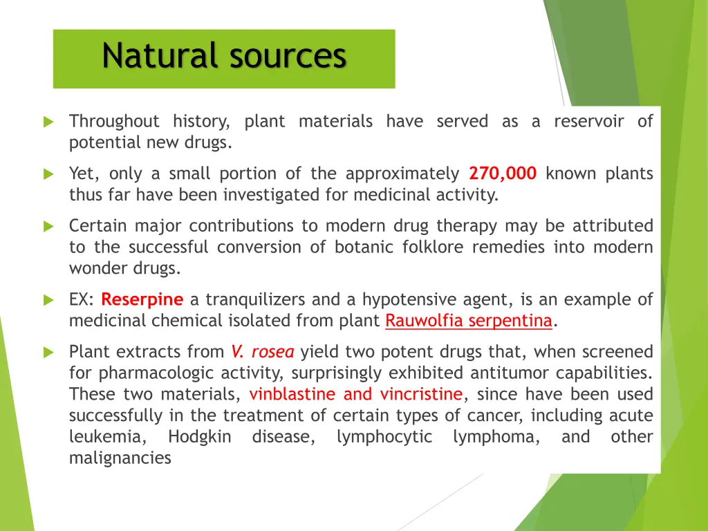 natural sources