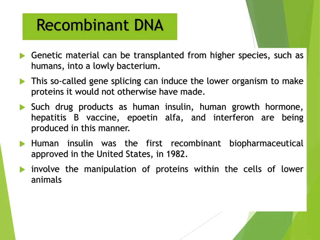 recombinant dna