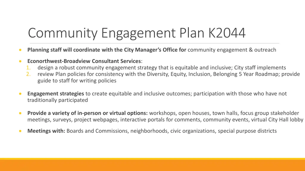 community engagement plan k2044