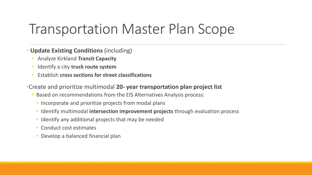 transportation master plan scope 2