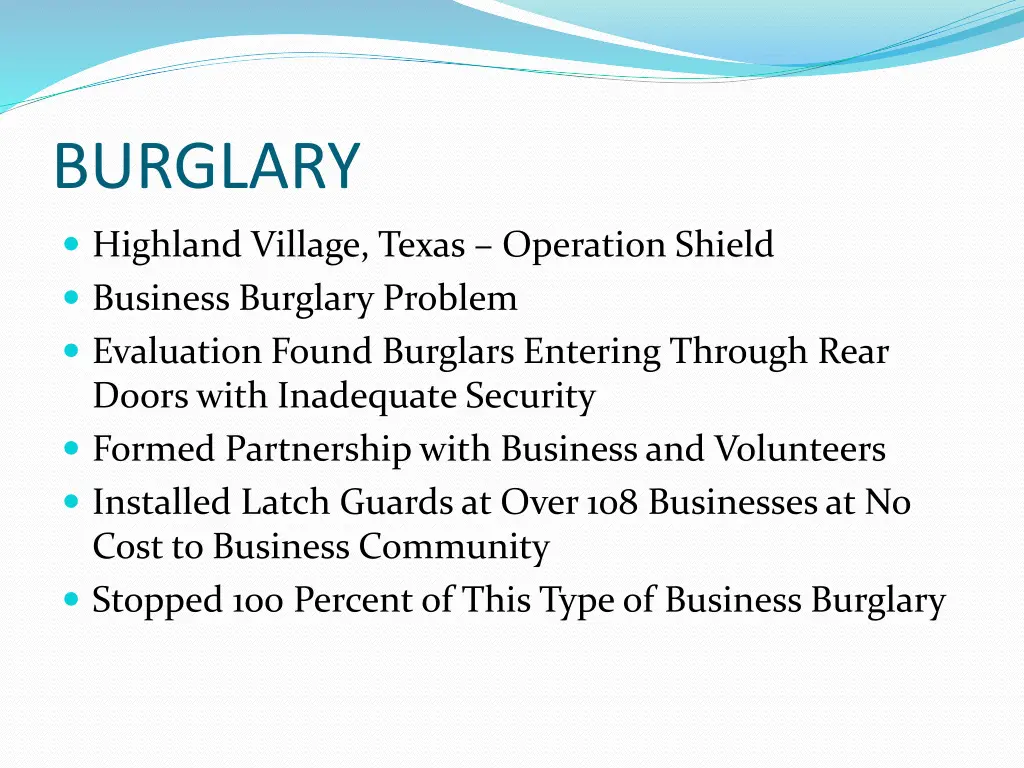 burglary