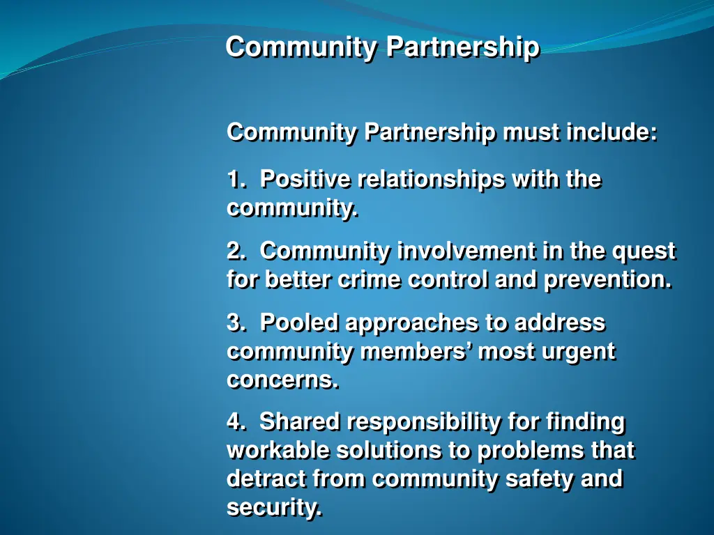 community partnership