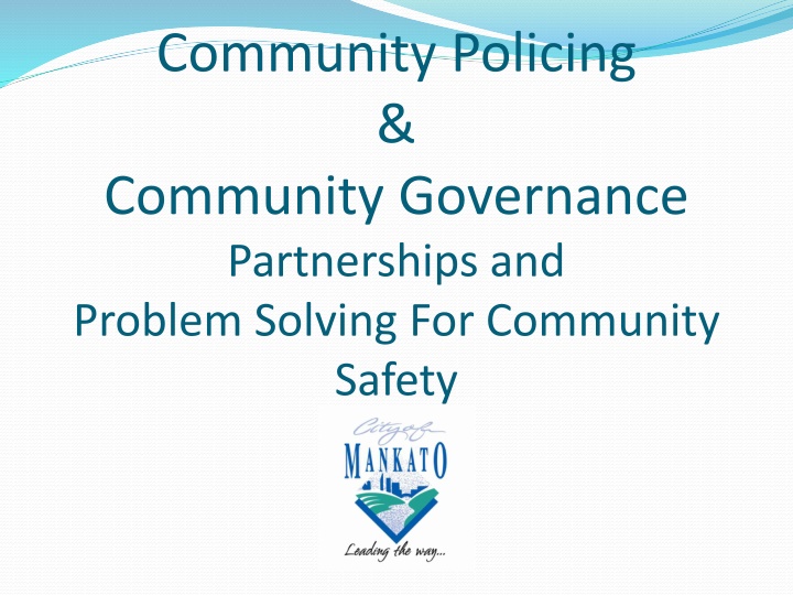 community policing community governance