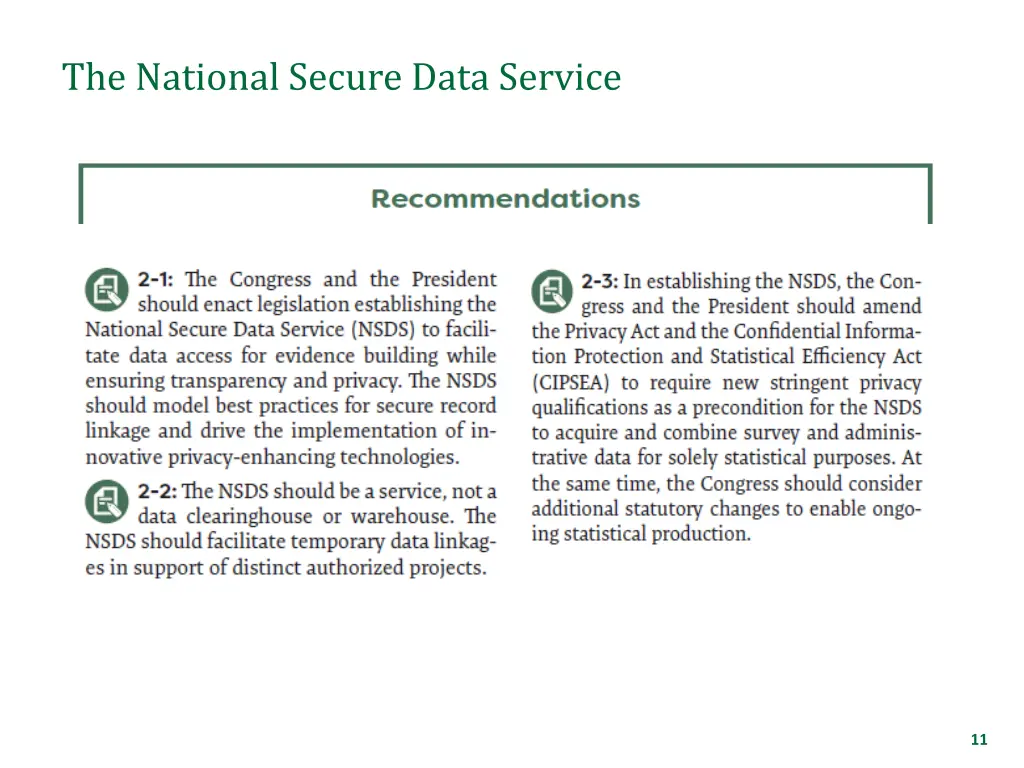 the national secure data service