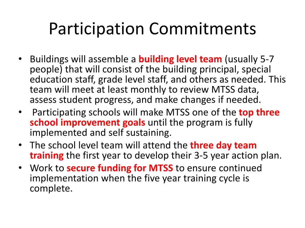 participation commitments 1