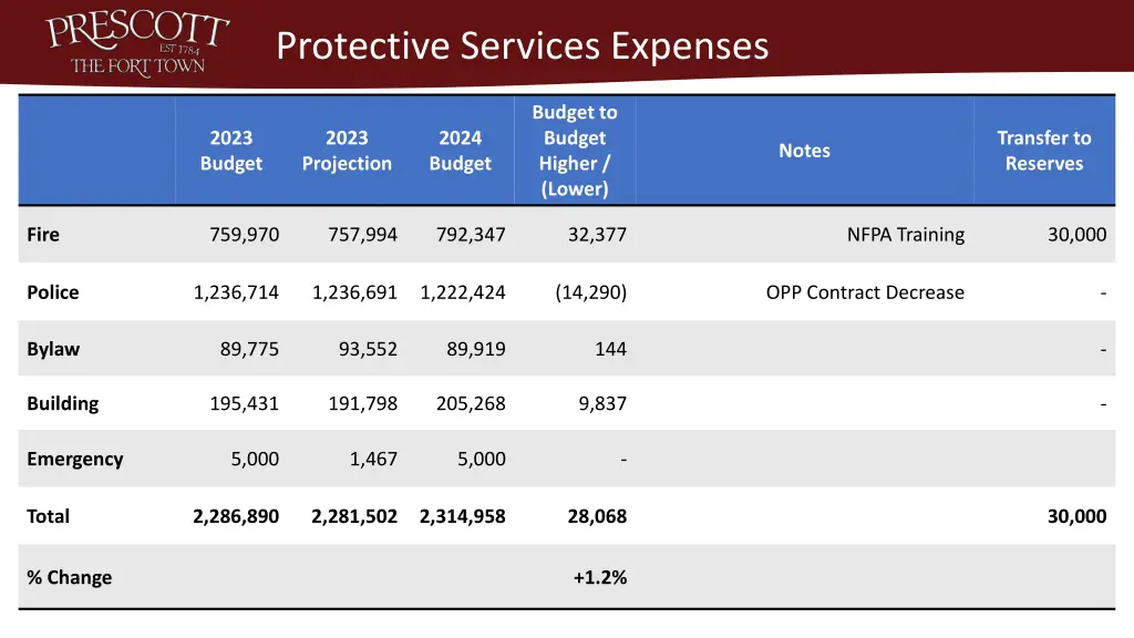 protective services expenses 1