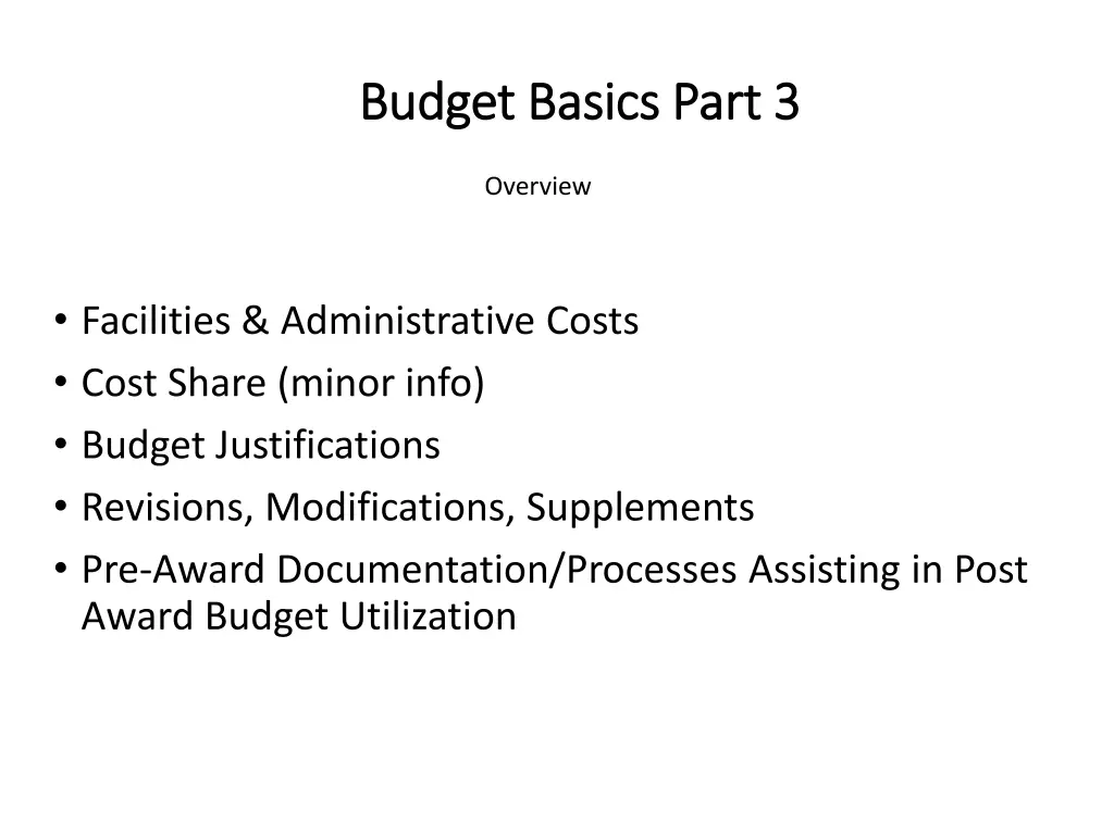 budget basics part 3 budget basics part 3