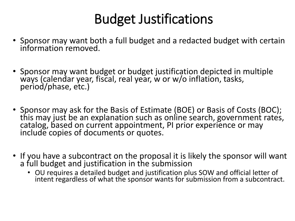 budget justifications budget justifications 1