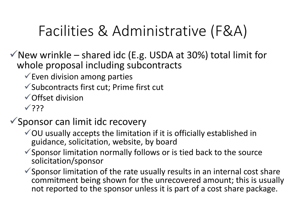 facilities administrative f a 4