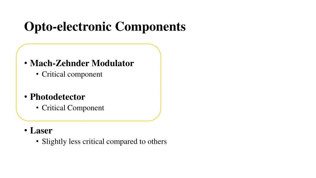 opto electronic components 1