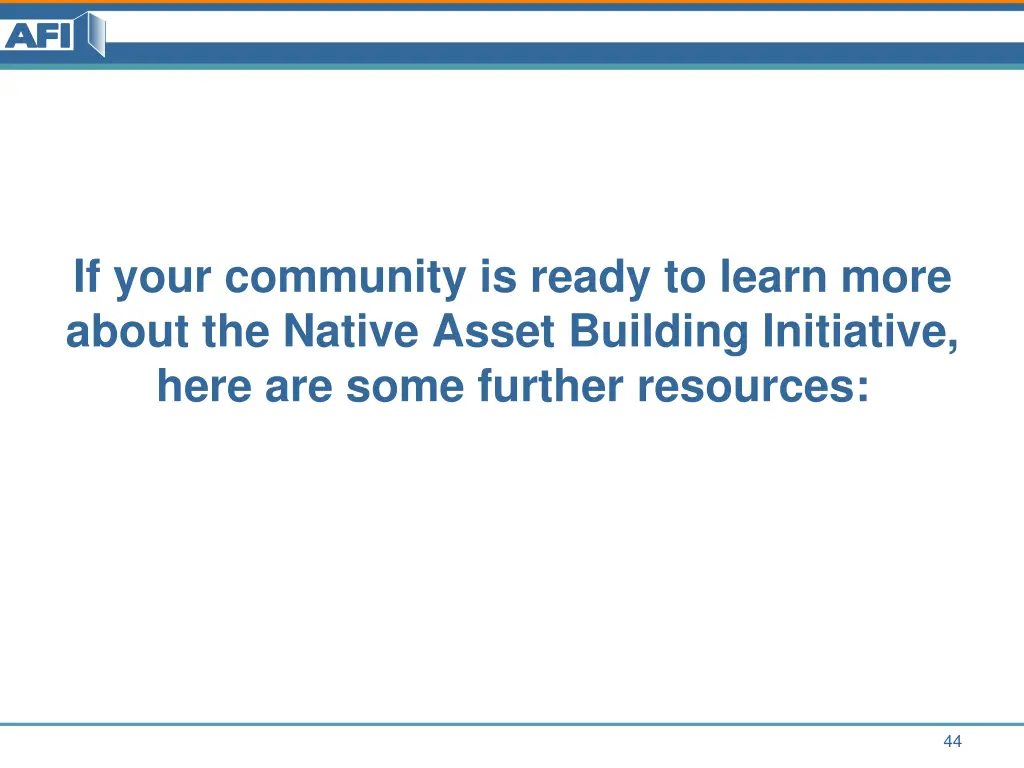 if your community is ready to learn more about