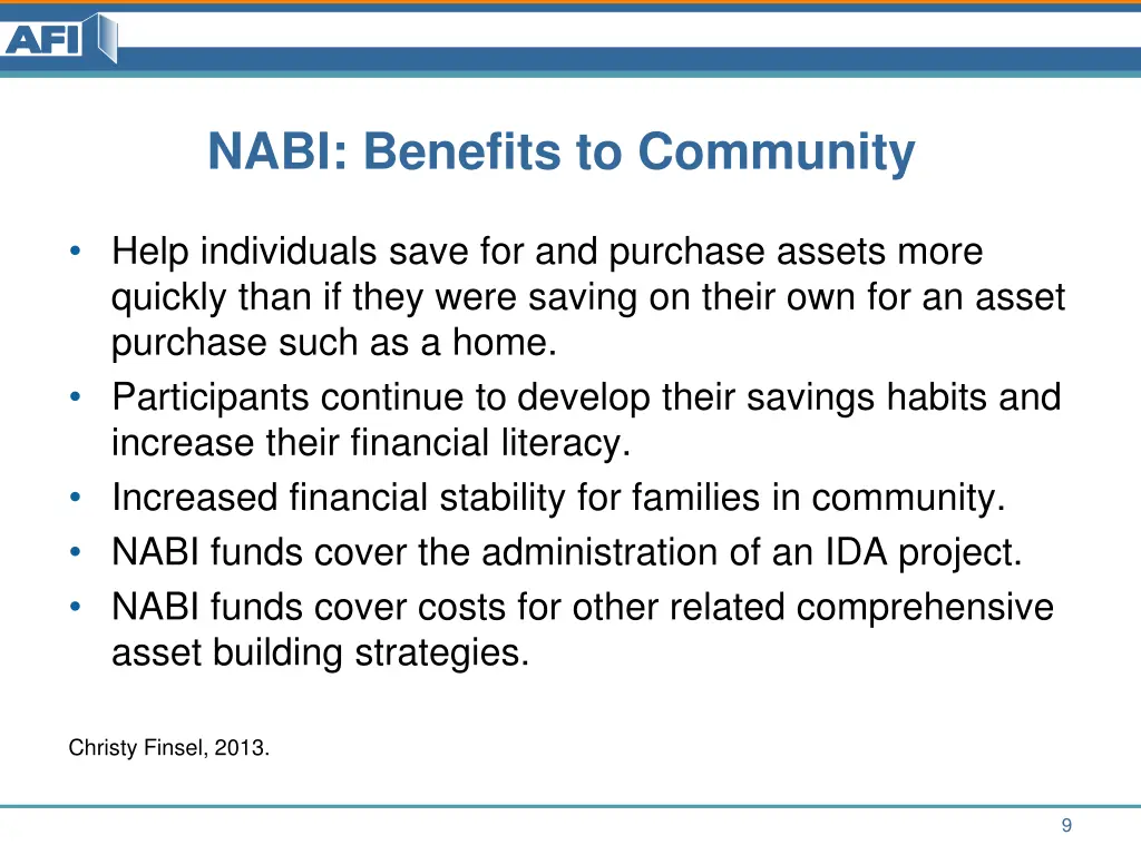 nabi benefits to community