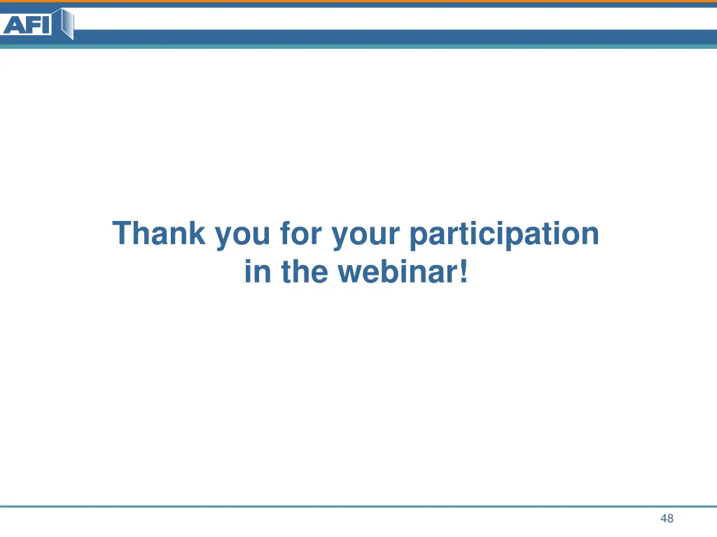 thank you for your participation in the webinar