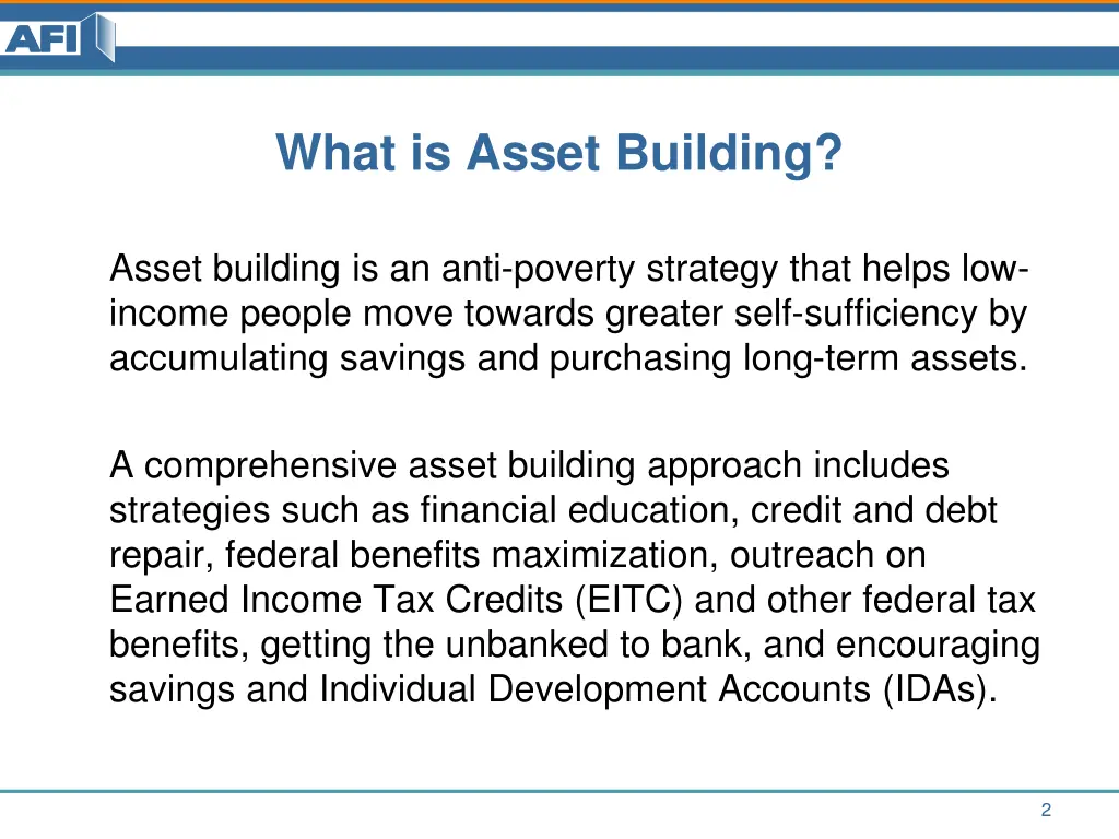 what is asset building