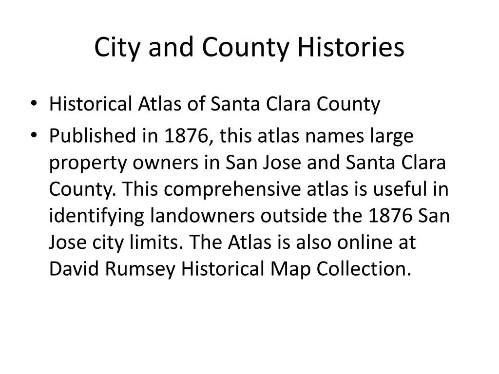 city and county histories