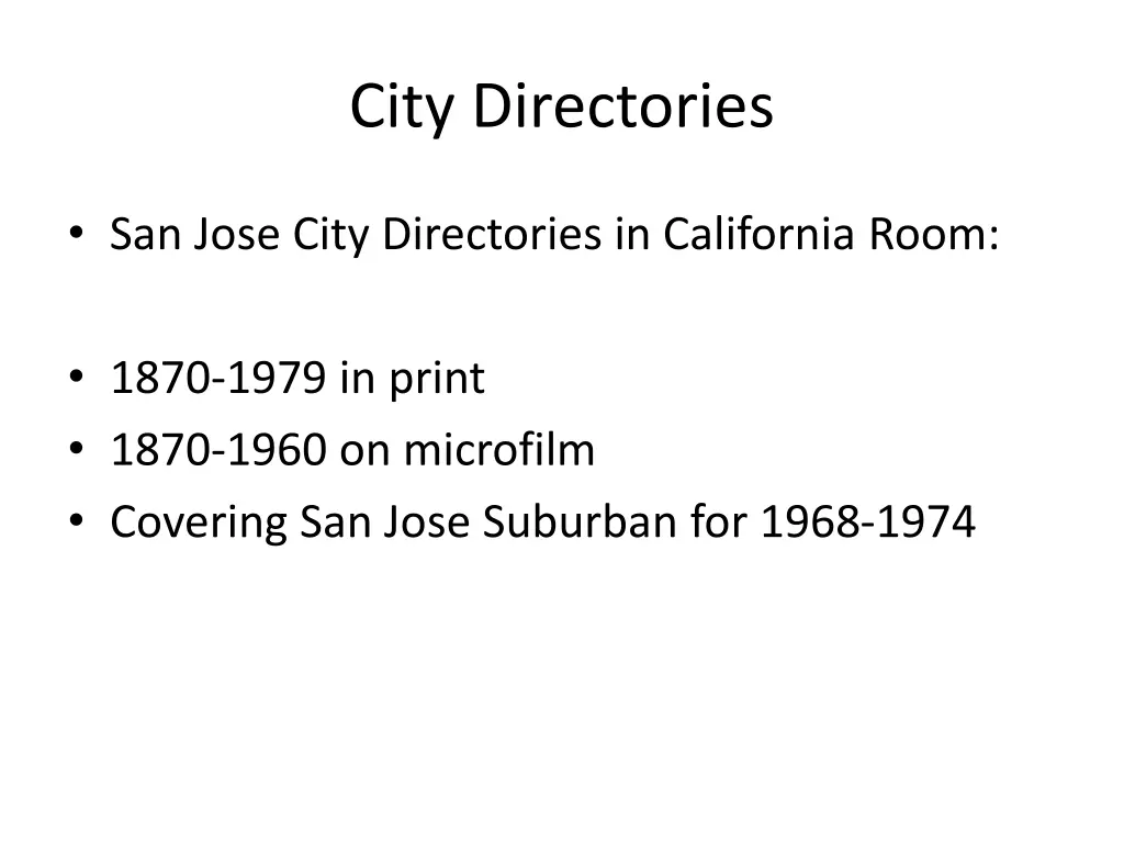 city directories