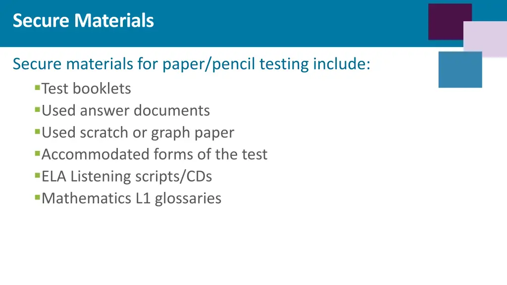secure materials 2