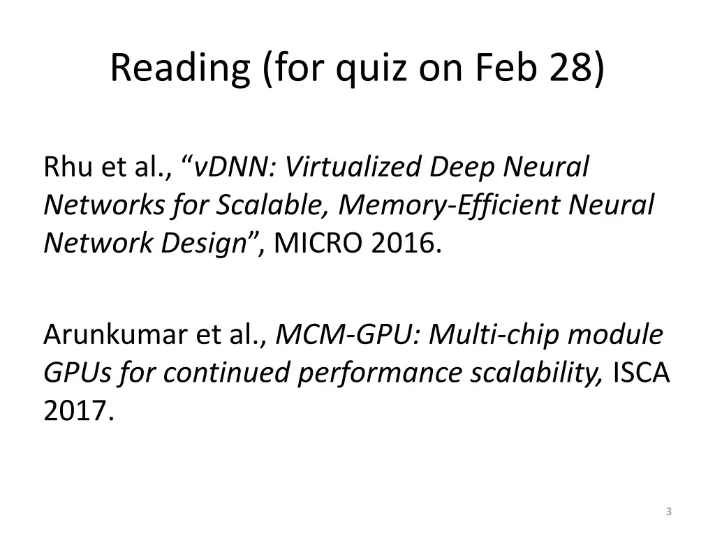 reading for quiz on feb 28