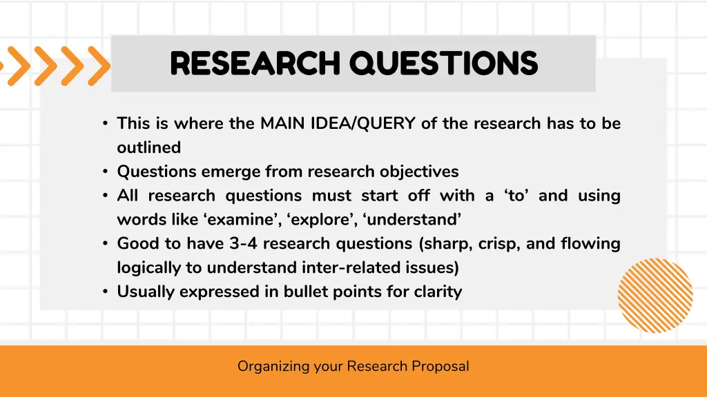 research questions