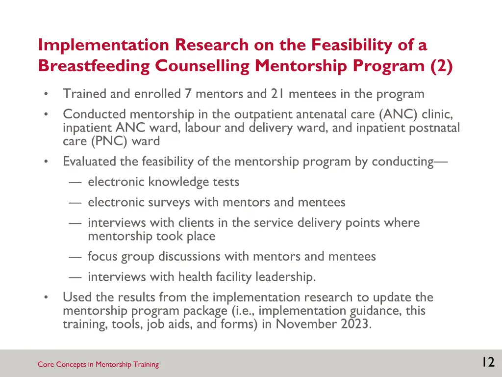 implementation research on the feasibility 1