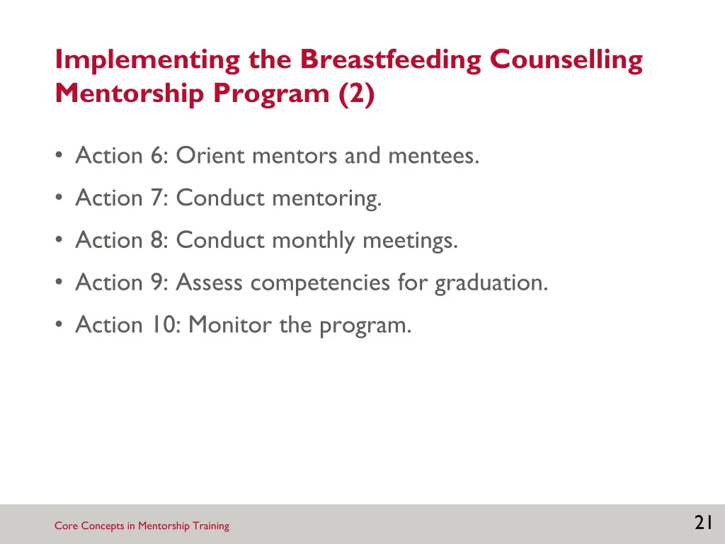 implementing the breastfeeding counselling 1
