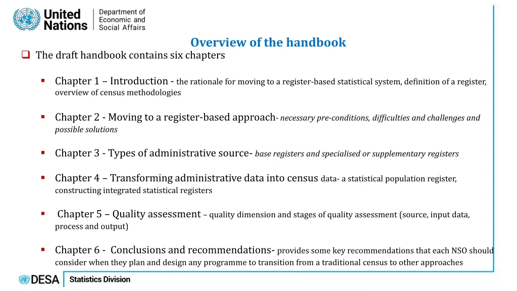 overview of the handbook