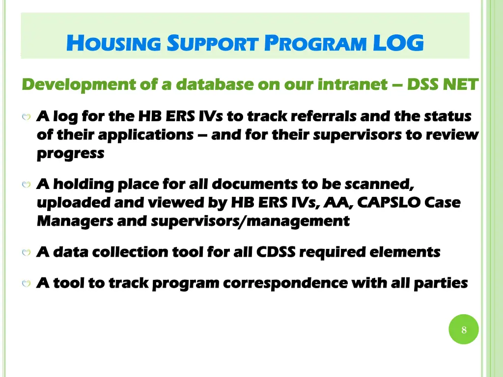 eligibility for slo co cw hsp h h ousing ousing