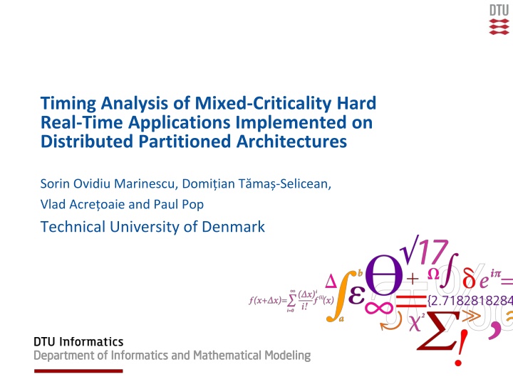 timing analysis of mixed criticality hard real