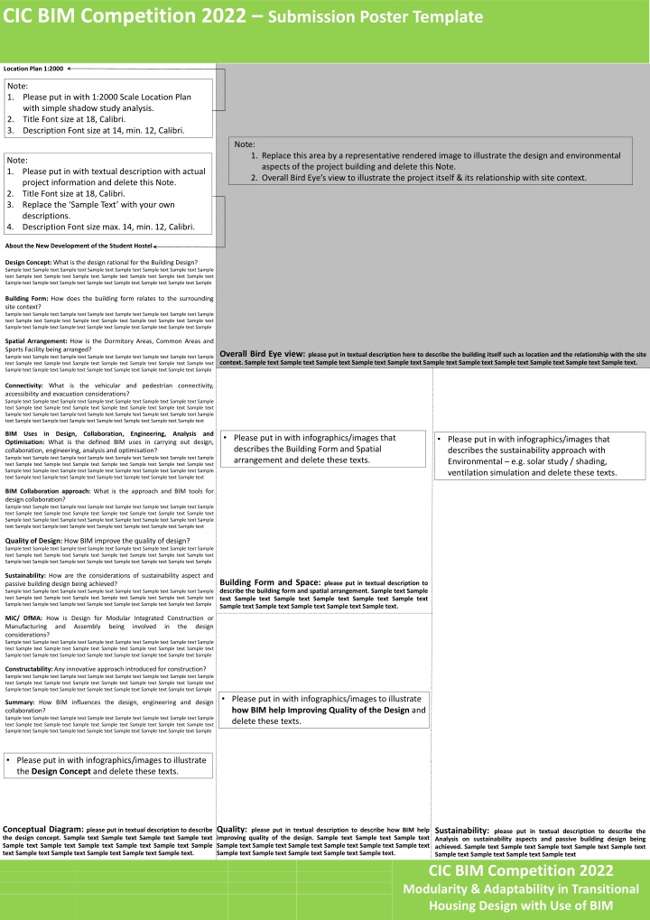 cic bim competition 2022 submission poster