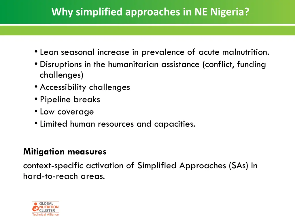 why simplified approaches in ne nigeria