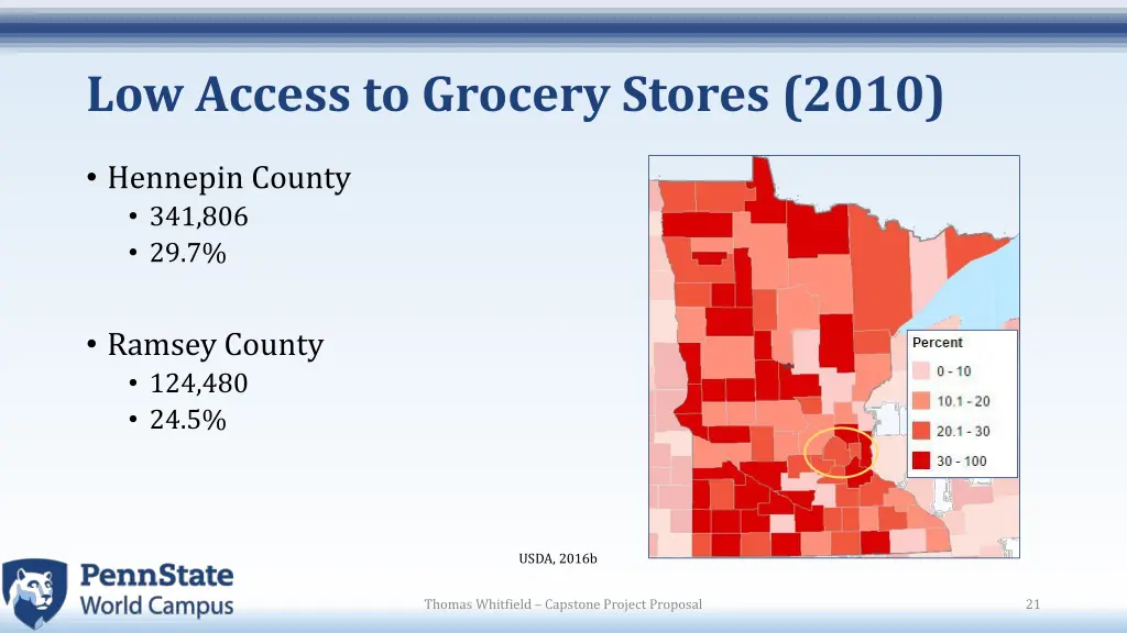 low access to grocery stores 2010
