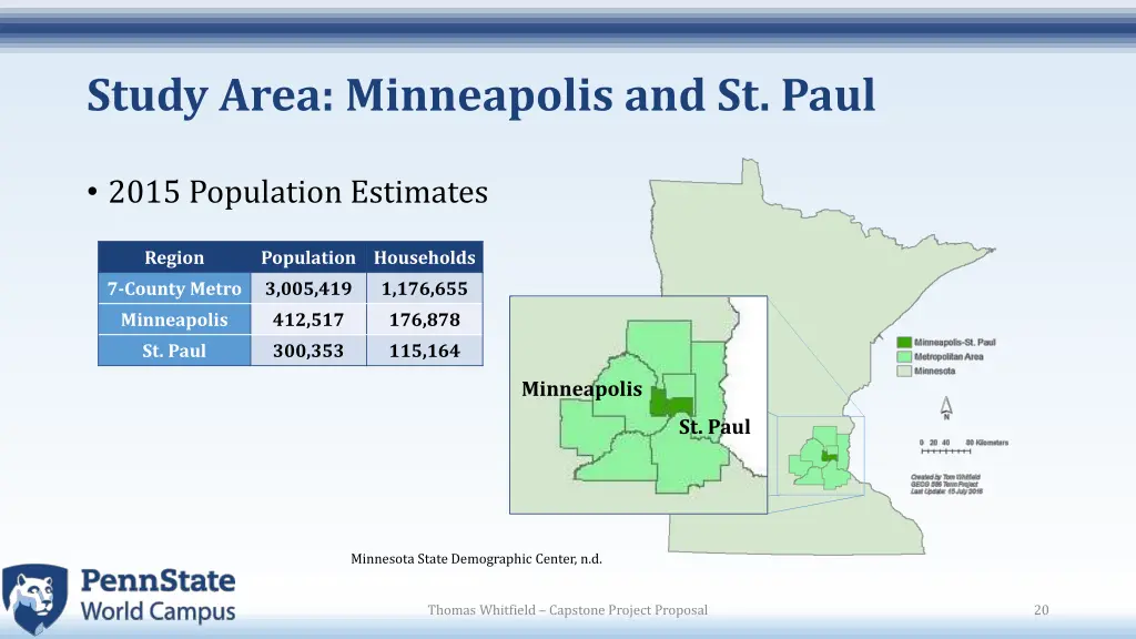 study area minneapolis and st paul