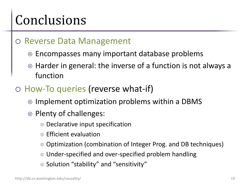 conclusions