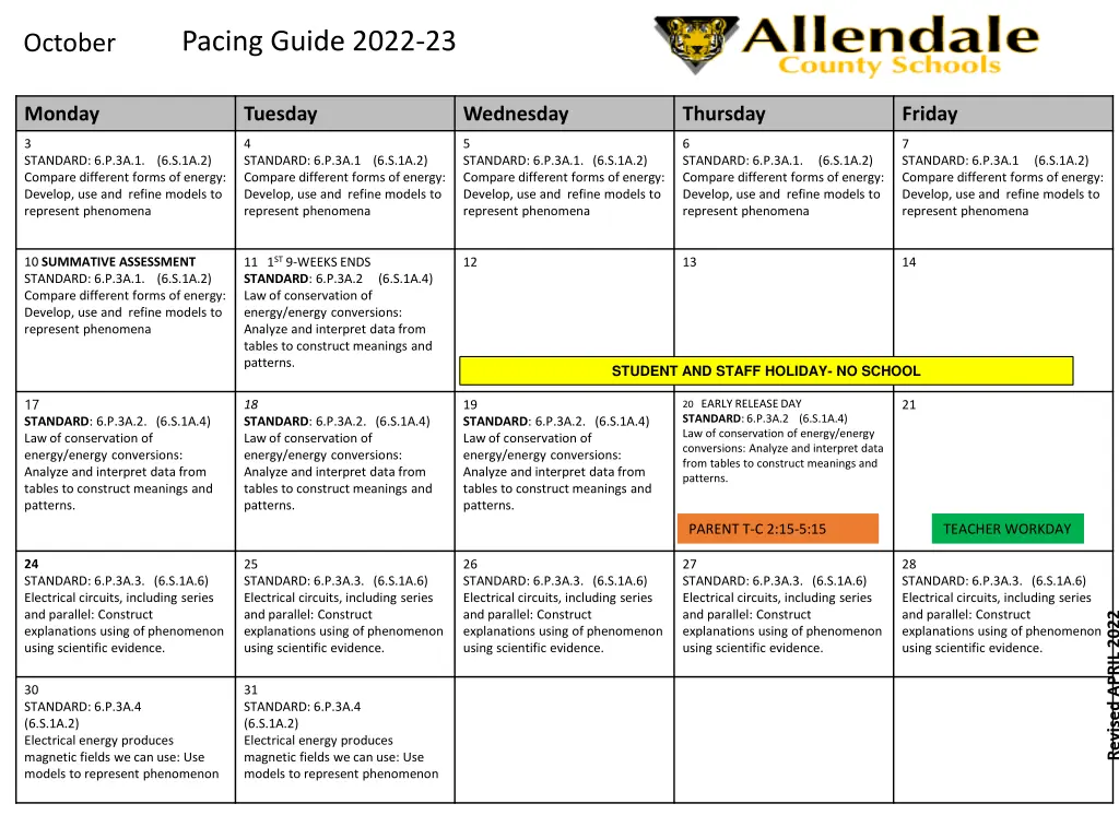 pacing guide 2022 23