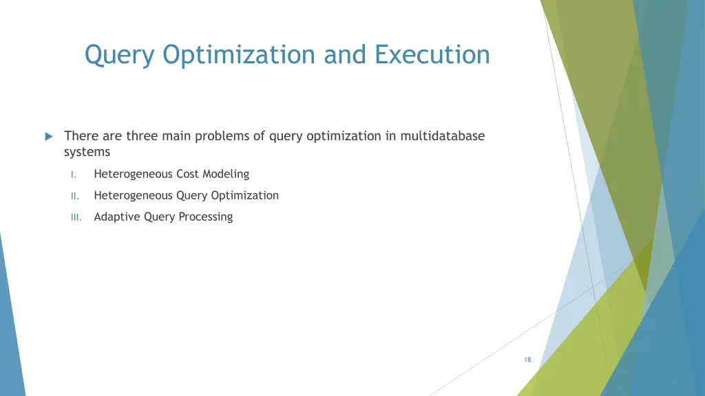 query optimization and execution