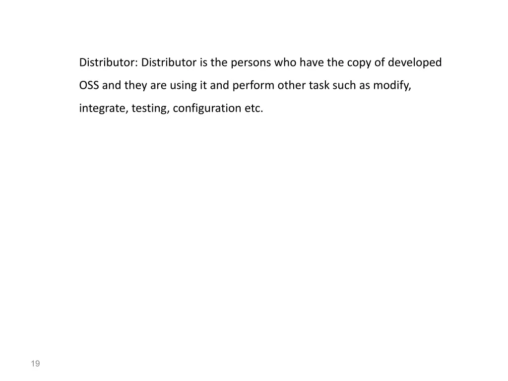 distributor distributor is the persons who have