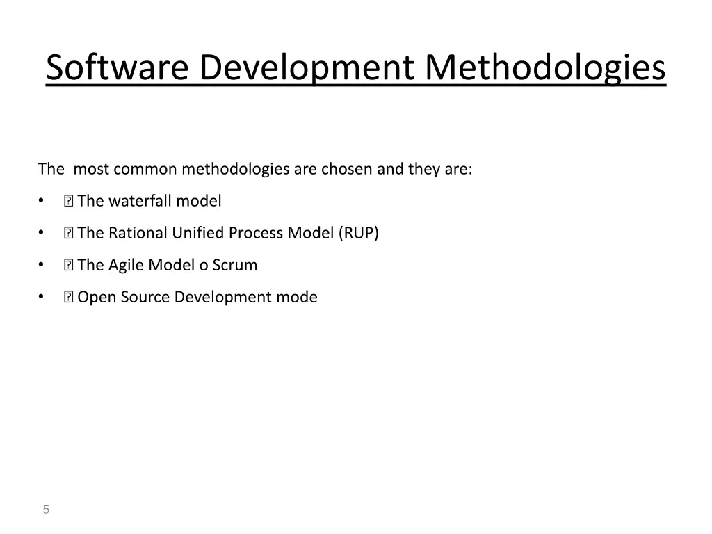 software development methodologies