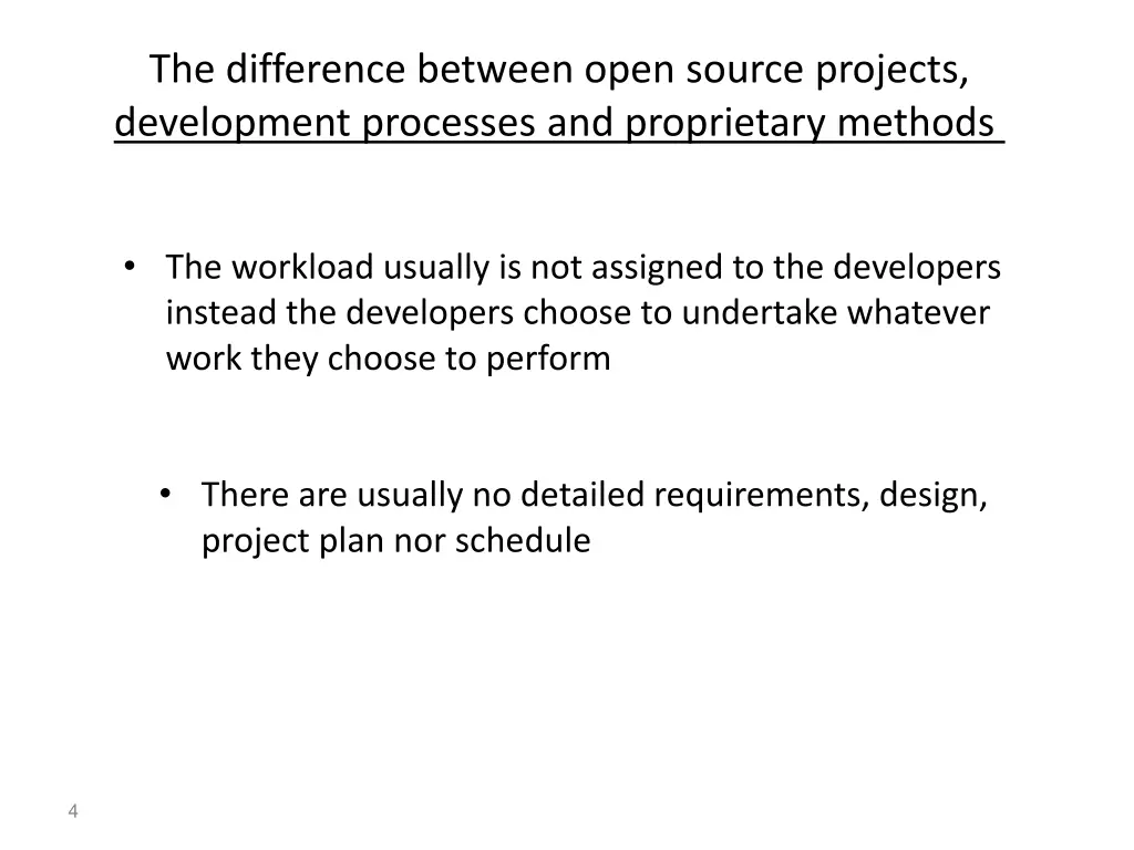 the difference between open source projects 1