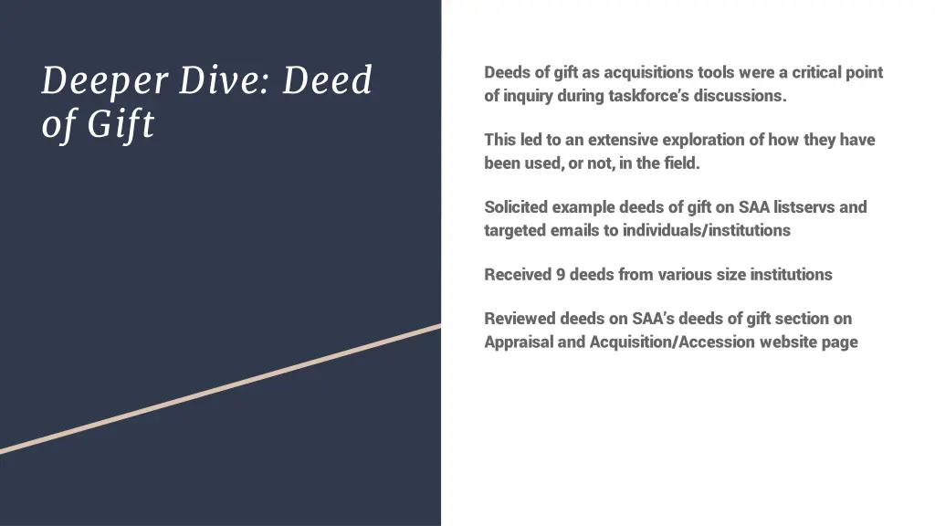 deeper dive deed of gift 1