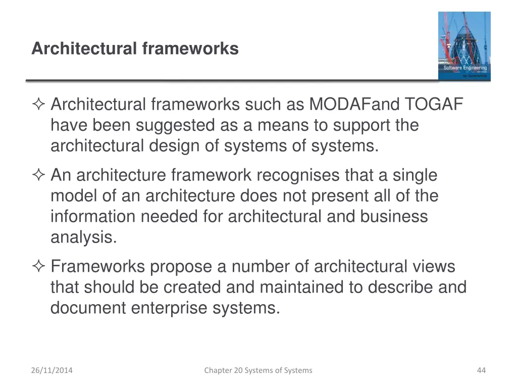 architectural frameworks