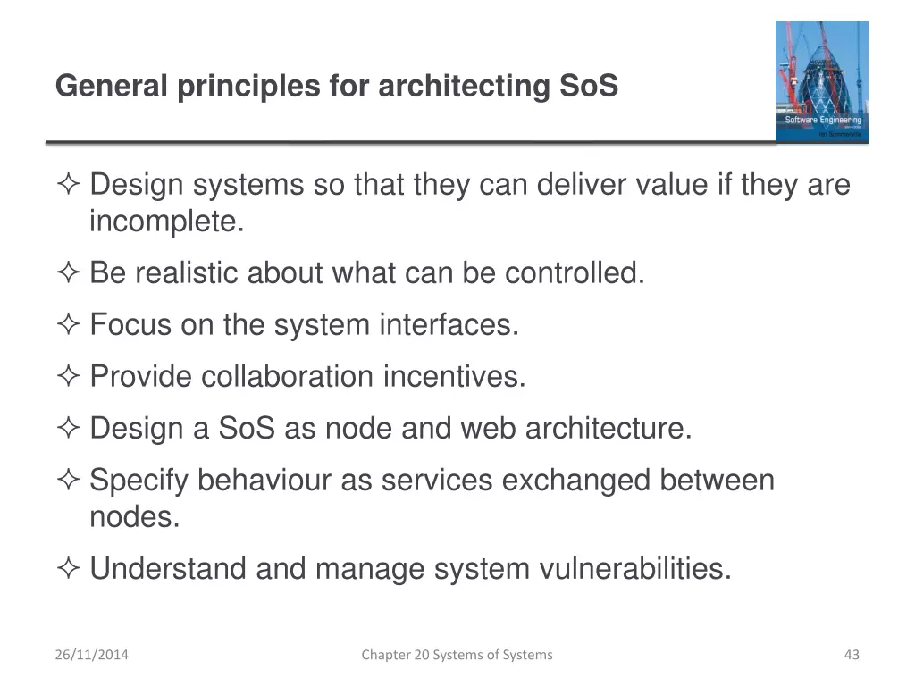 general principles for architecting sos
