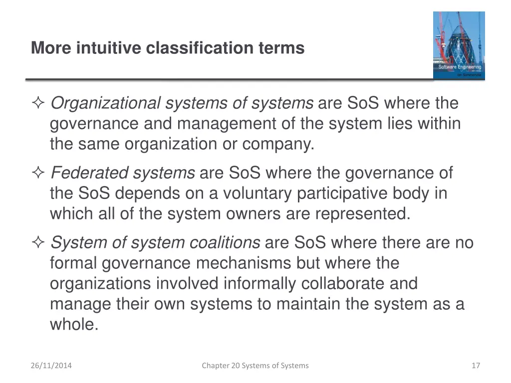 more intuitive classification terms