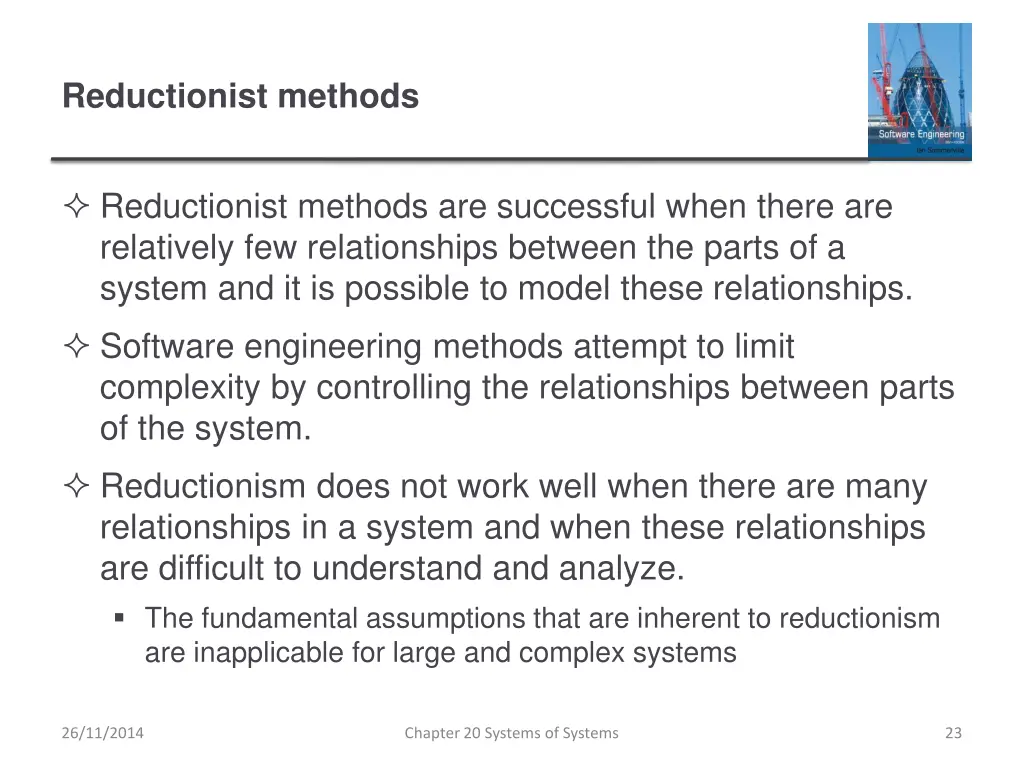 reductionist methods