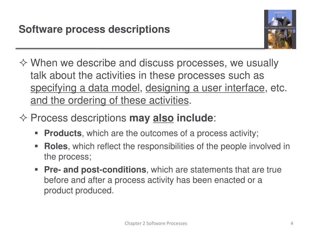 software process descriptions
