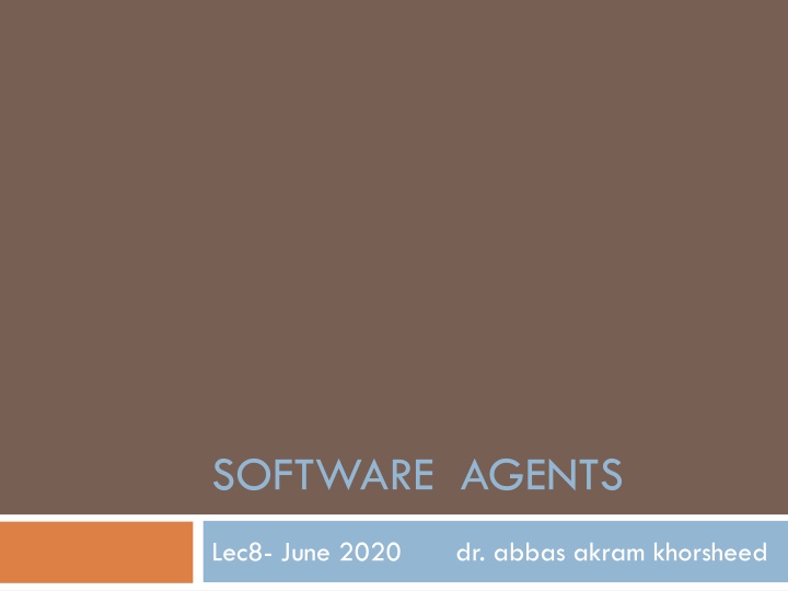 software agents