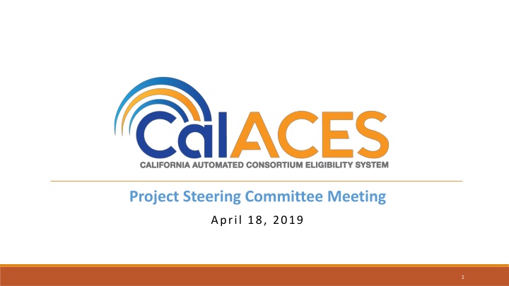 project steering committee meeting