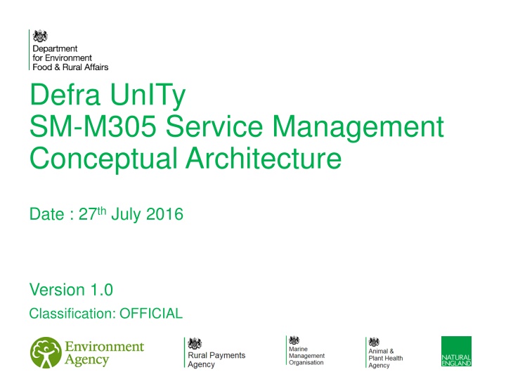 defra unity sm m305 service management conceptual