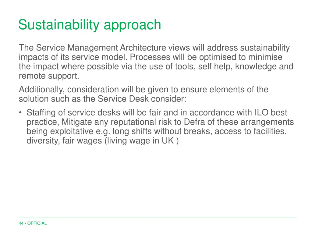 sustainability approach